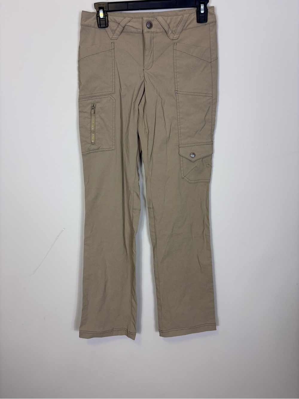 Athleta Straight-Leg Utility Pants in Khaki size 0